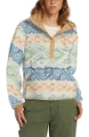 Billabong Switchback Textured Fleece Pullover In Dusty Peach