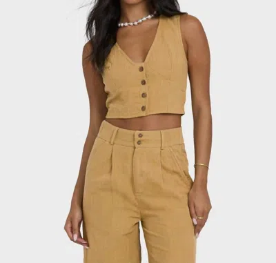 Billabong Tailor Made Vest In Dijon In Neutral