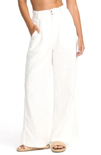 Billabong Tailor Made Wide Leg Pants In White