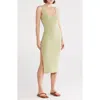 Billabong Take A Look Convertible Midi Dress In Green