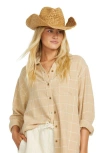 Billabong Take It West Straw Hat In Brown