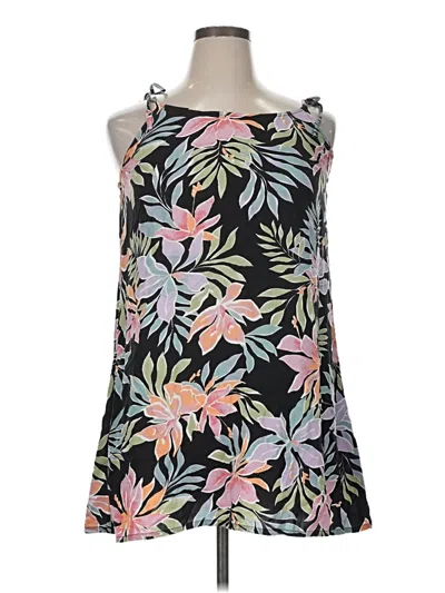 Pre-owned Billabong Tank Top Black Halter Neckline Tops