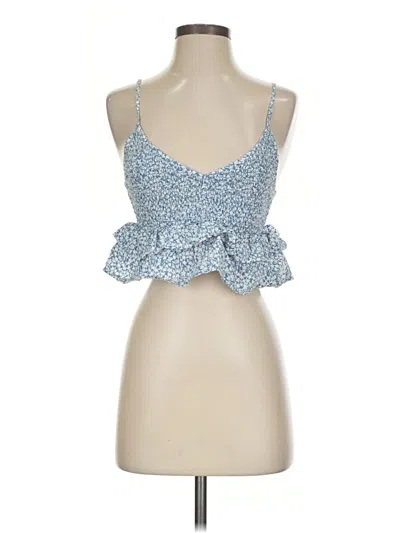 Pre-owned Billabong Tank Top Blue Strapless Neckline Tops