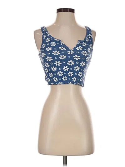 Pre-owned Billabong Tank Top Blue Strapless Neckline Tops