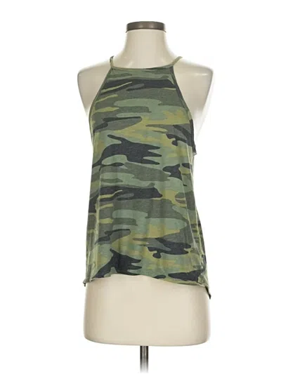 Pre-owned Billabong Tank Top Green Halter Neckline Tops