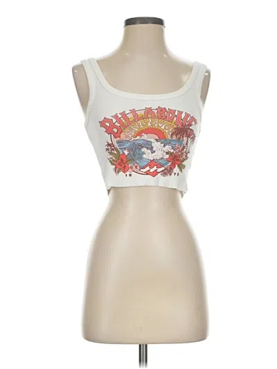 Pre-owned Billabong Tank Top Ivory Strapless Neckline Tops