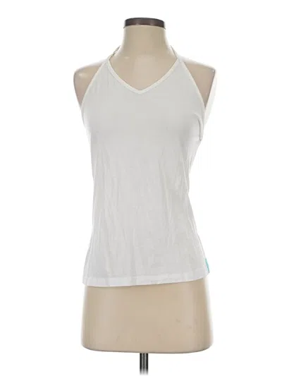 Pre-owned Billabong Tank Top White Halter Neckline Tops