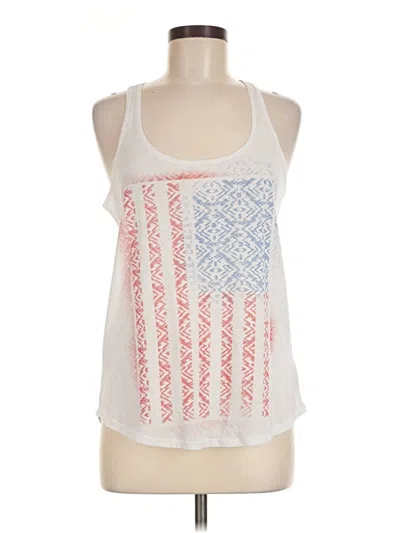 Pre-owned Billabong Tank Top White Halter Neckline Tops