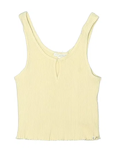 Pre-owned Billabong Kids' Tank Top Yellow Plunge Neckline Tops