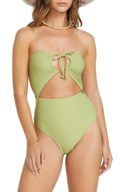 Billabong Tanlines Andrew One-piece Swimsuit In Green