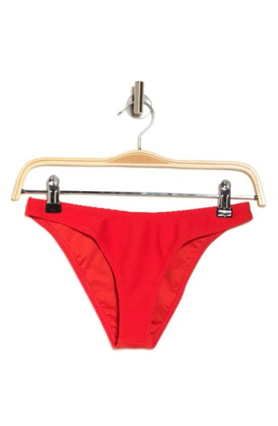 Billabong Tanlines Hike High Leg Bikini Bottoms In Rad Red