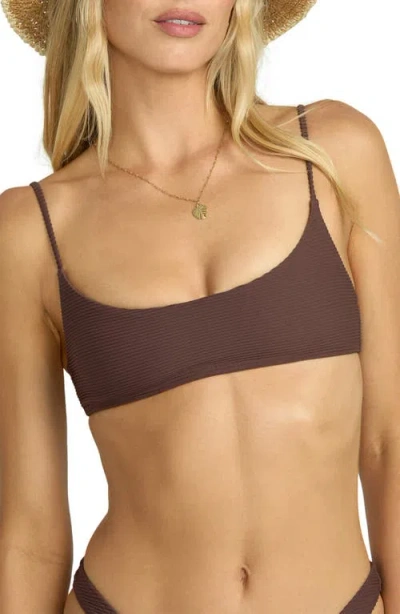 Billabong Tanlines Jaclyn Bikini Top In Brown