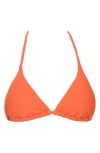 Billabong Tanlines Triangle Bikini Top In Coral Craze
