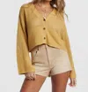 Billabong Tavi Cardigan In Honey