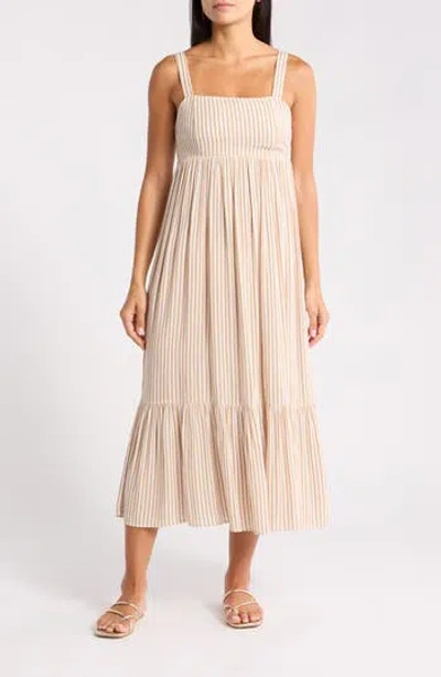 Billabong Tea Party Midi Dress In Neutral
