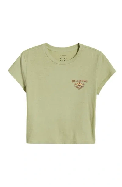 Billabong The Original Vibes Cotton Crop Graphic T-shirt
