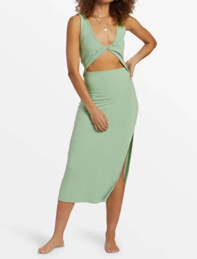 Billabong The Take A Look 2-way Midi Dress In Green
