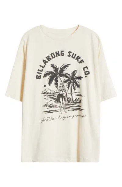 Billabong This Is Tropical Graphic T-shirt In White Cap