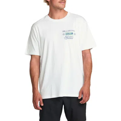 Billabong Tidal Research A/div Short Sleeve Graphic T-shirt In White