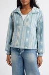 Billabong Time Off Fleece Half Zip Pullover In Sea Fog
