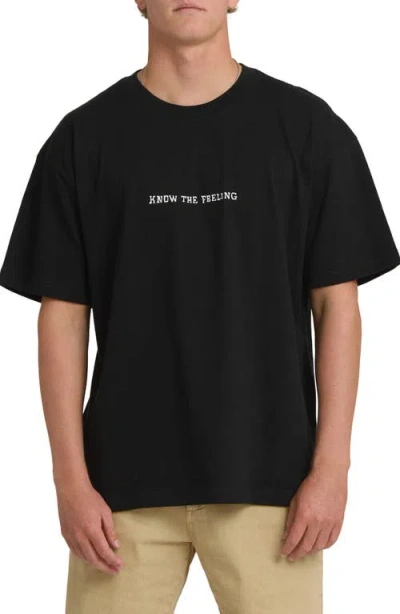 Billabong Timeline Og Fit Cotton Graphic T-shirt In Black