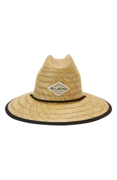 Billabong Tipton Straw Hat In Black Multi