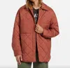 Billabong Transport Water Resistant Snap-up Shacket In Multi