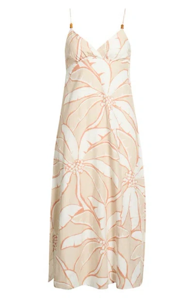 Billabong Tropic Breeze Midi Sundress In Neutral