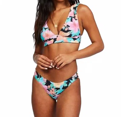 Billabong Tropic Time Reversible Lowrider Bikini Bottom In Multi