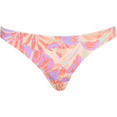 Billabong Tropic Wave Reversible Tanga Bikini Bottoms In Multi