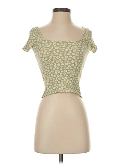 Pre-owned Billabong Tube Top Green Sweetheart Neckline Tops