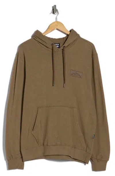 Billabong Tweed Graphic Hoodie In Brown