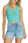 Billabong Under Palm Trees Cotton Crop Graphic Tank