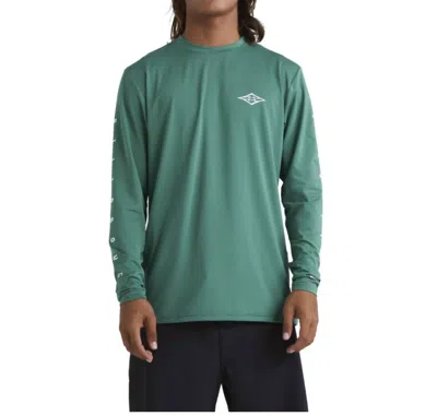 Billabong Unity Long Sleeve T-shirt In Billiard In Green