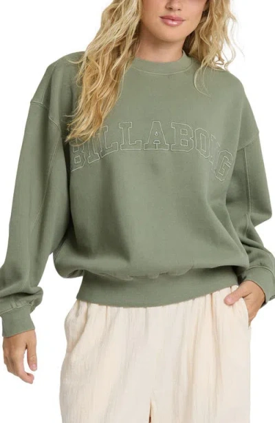 Billabong Vibes Kendal Graphic Sweatshirt In Green