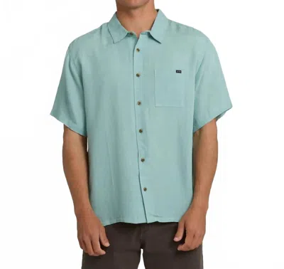 Billabong Victoria Short Sleeve Shirt In Absinthe In Green