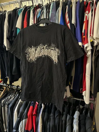 Pre-owned Billabong Vintage  Surf Big Logo Graphic T Shirt Hype Y2k M In Black