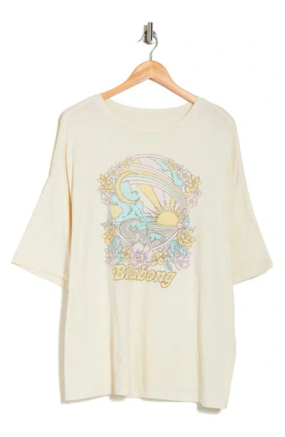 Billabong Visibility Graphic T-shirt In Cream