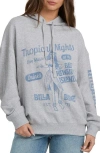 Billabong Vivid Oversize Cotton Blend Graphic Hoodie In Gray