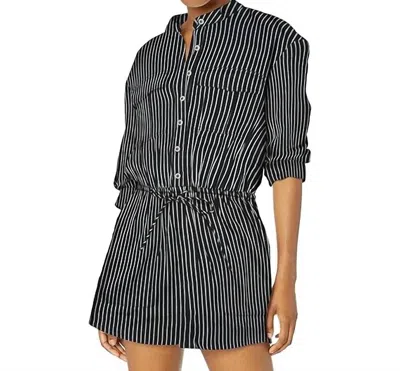 Billabong Wake The Night Long Sleeve Romper In Black