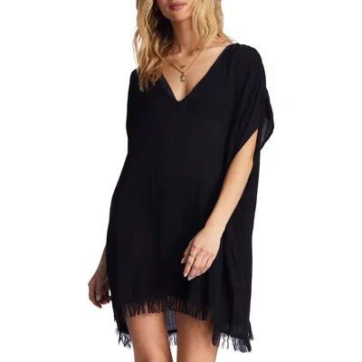 Billabong Walk Away Cover-up Top In Black Sands