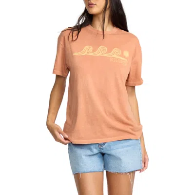 Billabong Walking Fast Cotton Graphic T-shirt In Pink