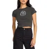 Billabong Walking Slow Cotton Graphic T-shirt In Gray
