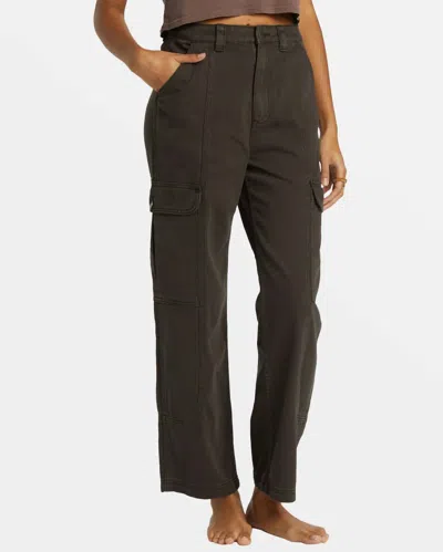 Billabong Wall To Wall Denim Cargo Pants In Bsd-black Sands
