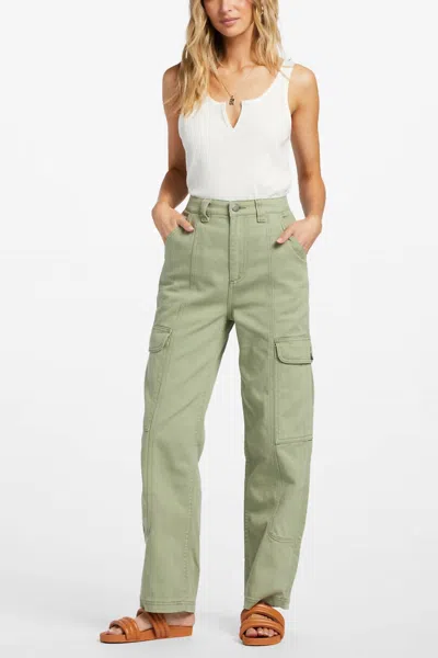 Billabong Wall To Wall Straight Leg Pants In Army In Green