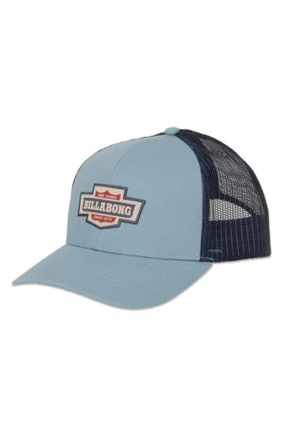 Billabong Walled Trucker Hat In Metallic