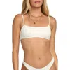 Billabong Wander Mila Bralette Bikini Top In White