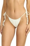Billabong Wander Over Bells Side Tie Bikini Bottoms In White