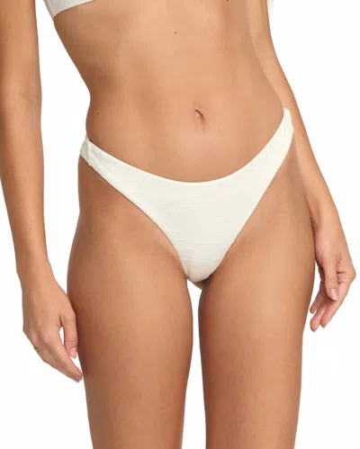 Billabong Wander Over Tanga Bikini Bottom In Salt Crystal In White