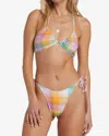 Billabong Warm Waves Drew Convertible Bikini Top In Multi